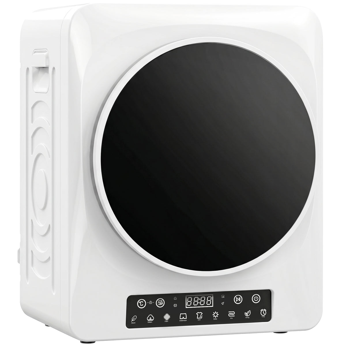 1000 W compact afvoerdroger met extra droog- & ECO-modi, timer- en temperatuurinstellingen, wit