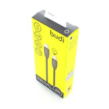 Budi - USB-C - USB-C-kabel 2,4A, 1 m (zwart)