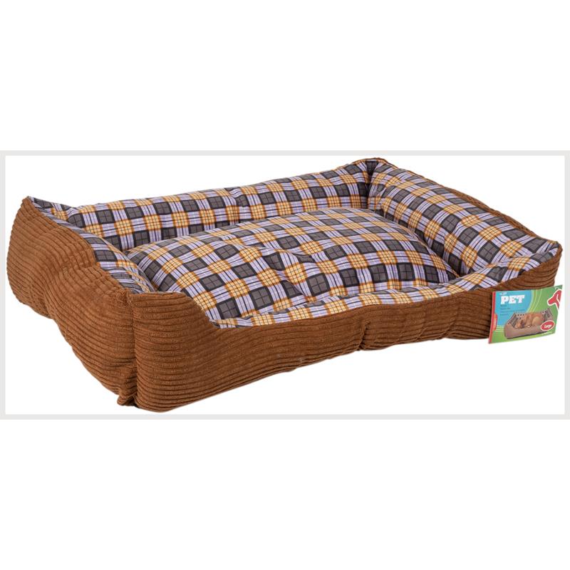 Zachte hondenmand 75 x 58 x 19 cm maat L (bruin) (2)