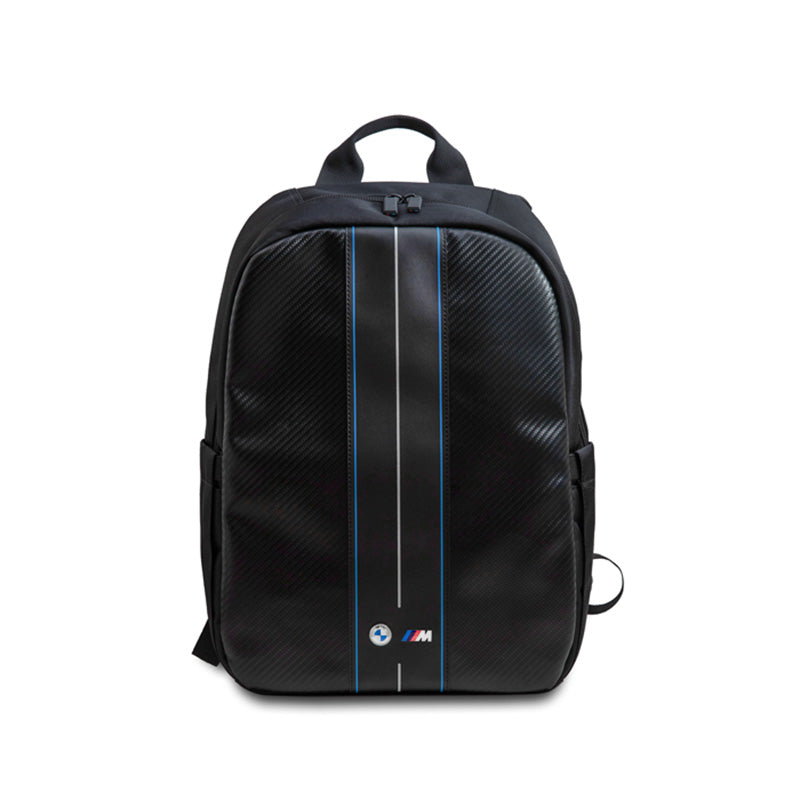 BMW Carbon Blue Stripes - Rugzak voor 16" laptop (zwart)