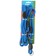 Leiband 150 cm + halsband 45 cm (blauw)
