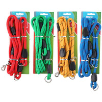 Leiband 150 cm + halsband 45 cm (blauw) (2)