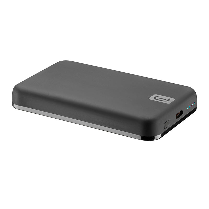 Cellularline MAG 5000 - 5000mAh 7.5W MagSafe inductieve powerbank (zwart) (2)