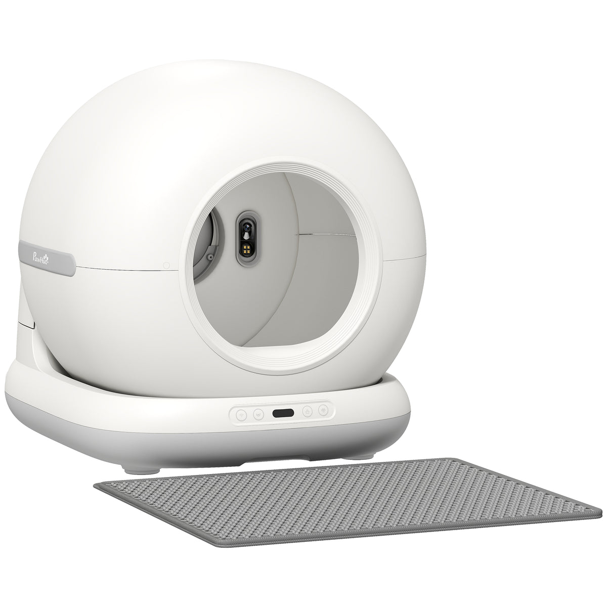 Zelfreinigende kattenbak, XL 72L zelfreinigend kattentoilet met HD-camera, app-besturing en vuilniszakken, voor