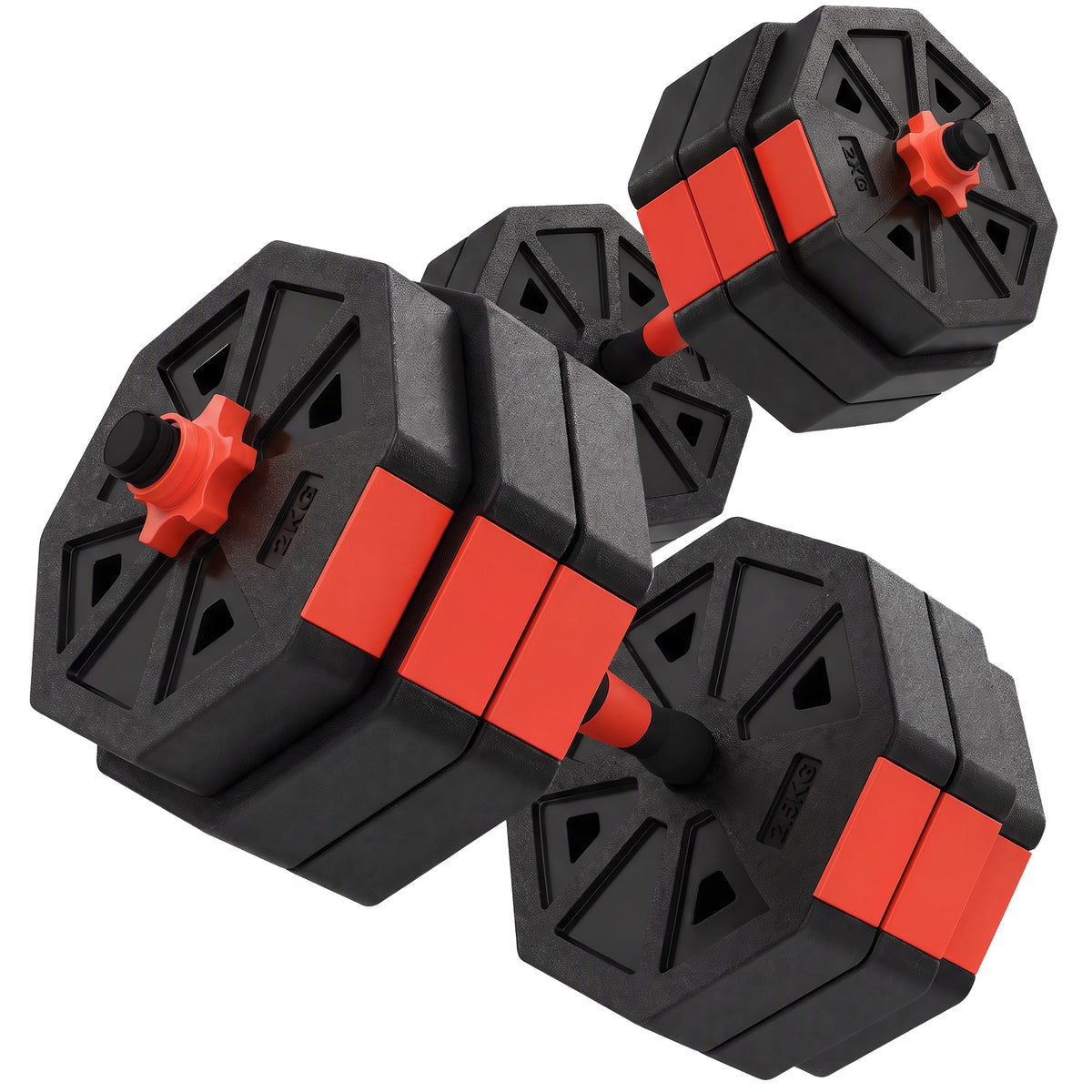 6-in-1 halterset dumbbells set dumbbells halters verstelbaar 25 KG voor krachttraining thuis