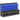 Bakkenrek, werkplaatsmagazijn, 30 bakken in 2 maten, stapelbaar, 63x18x37,5cm, blauw