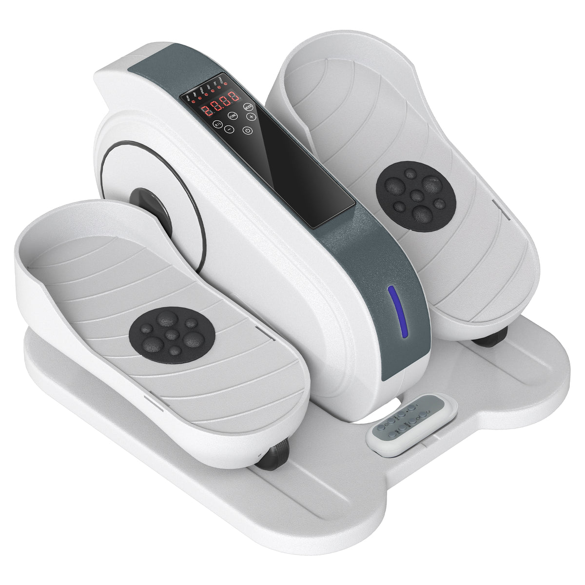 Zit-pedaltrainer, mini-elliptische trainer met lcd-monitor, afstandsbediening, 10 instelbare snelheidsniveaus