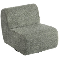 Fauteuil Draaibare loungefauteuil met chenille-look, brede zitting, voor woonkamer, slaapkamer, grijs