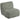Fauteuil Draaibare loungefauteuil met chenille-look, brede zitting, voor woonkamer, slaapkamer, grijs