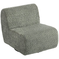 Fauteuil Draaibare loungefauteuil met chenille-look, brede zitting, voor woonkamer, slaapkamer, grijs