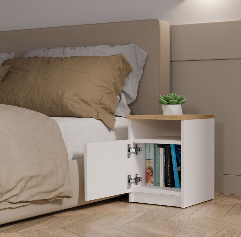 Nachttisch GALAX 30/1D WEISS-ARTISAN – Produktabbildung 4