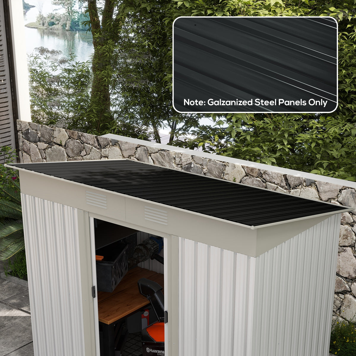 12 stuks trapeziumplaat 129x45 cm 7 m² verzinkt dakplaat 0,25 mm weerbestendig profielplaat donkergrijs (2)