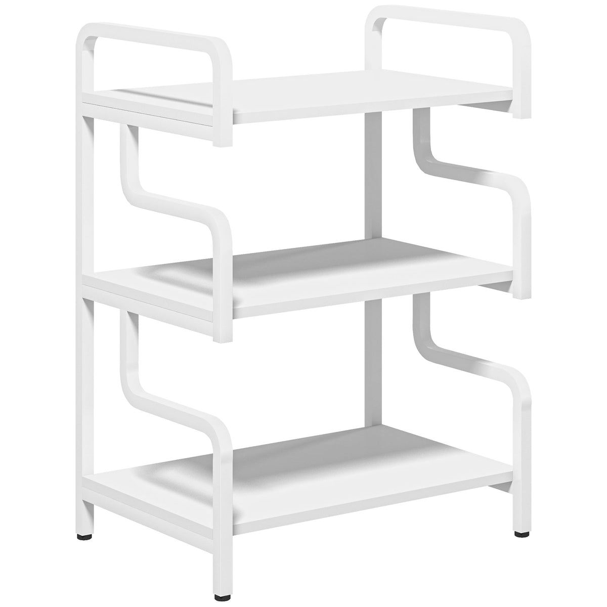 Printerstandaard printertafel met 3 niveaus en opbergruimte, 55 x 40 x 77 cm