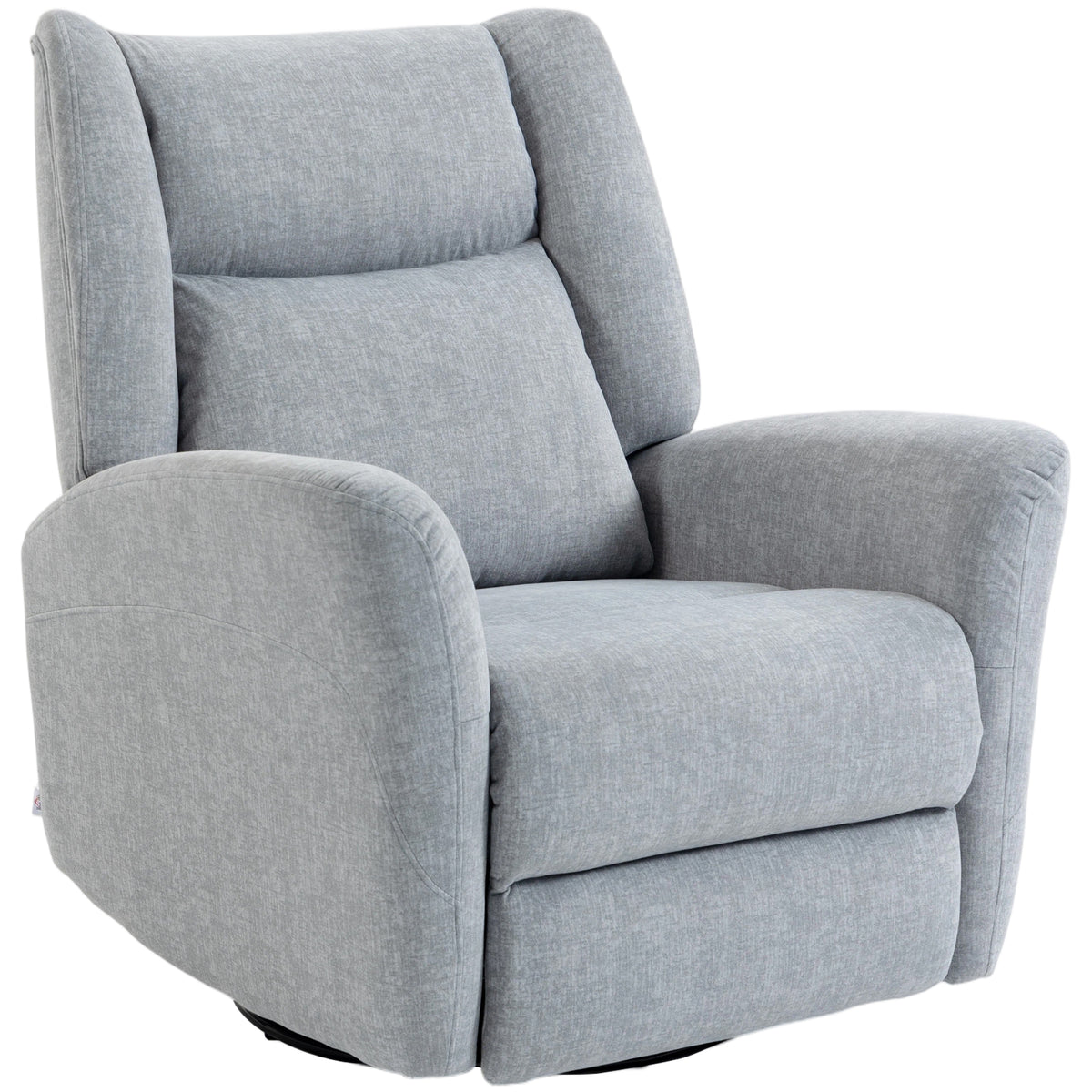 Relaxfauteuil, draaibare tv-fauteuil met ligfunctie, brede diepe zitting, krasbestendige stof voor woonkamer