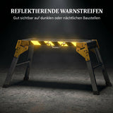 Aluminium werkplatform werkbank inklapbaar werktafel tot 150 kg, werkplatform met handgreep, antislip oppervlak (7)