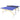 Tafeltennistafel, inklapbaar, incl. 2 batjes, 3 ballen, net, indoor, metalen frame, 274x152x76cm, blauw