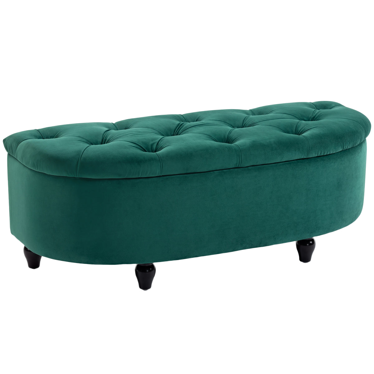 Hocker met opbergruimte, zitkist, gestoffeerd, soft-close deksel, fluweellook, 118 x 45 x 45 cm, donkergrijs