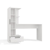 Set Schreibtisch + Regal COSMO WEISS – Produktabbildung 6
