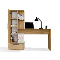 Set Schreibtisch + Regal COSMO EICHE ARTISAN – Produktabbildung 12