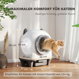 Zelfreinigende kattenbak met app-besturing 80 L geurbestrijding voor meerdere katten (3)