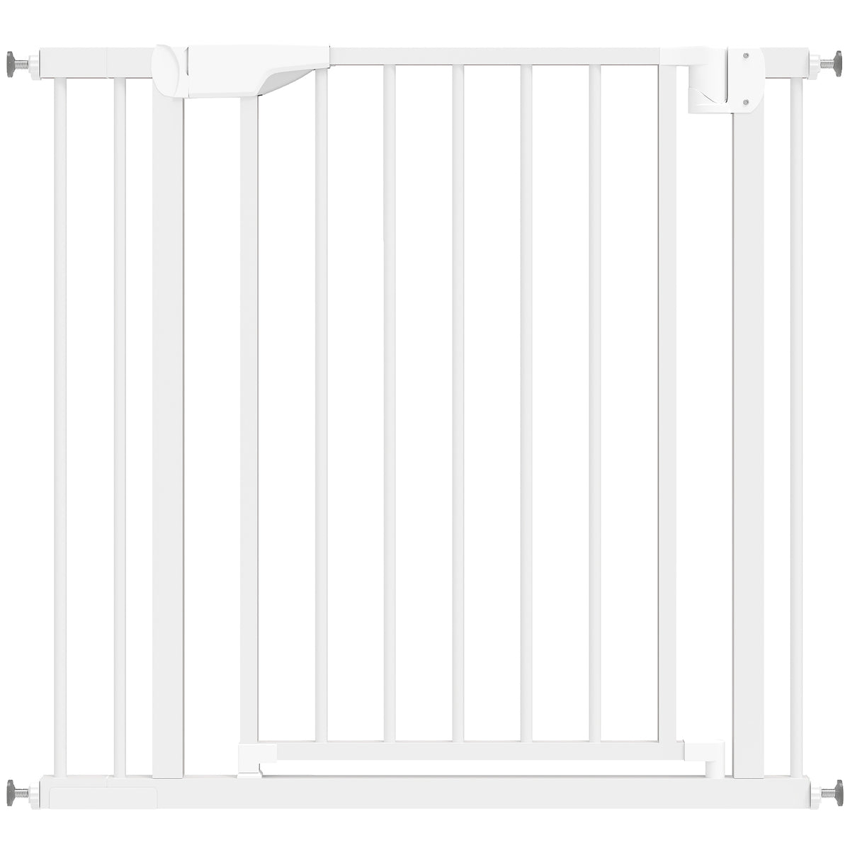 Traphekje beschermhekje zonder boren met automatische sluiting voor kinderen keuken trap 76-88 x 76 cm wit