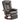 Relaxfauteuil met ligfunctie, draaibaar, tot 150 kg, kunstlederen bekleding, stalen frame, bruin