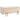 Gestoffeerd bankje met opbergruimte, kistbank, schuimrubber, metaal, rubberhout, 100 x 40 x 42 cm, beige