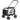 Hondenbuggy huisdierbuggy tot 10kg opvouwbaar afneembare mand 81 x 58 x 97,5 cm Zwart + Grijs + Wit