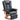 Relaxfauteuil met ligfunctie, draaibaar, tot 150 kg, kunstlederen bekleding, stalen frame, zwart