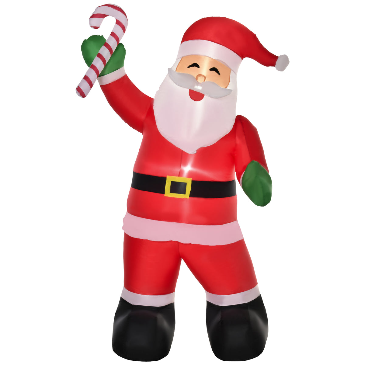 Opblaasbare kerstman met ledverlichting incl. ventilator, bevestigingstouwen, grondpennen, zandzakken, 140 cm x