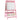 Kinder-ezel 3-in-1 kinderbord met krijtbord, whiteboard, papierrol, 2 opbergdozen, voor 3-8 jaar roze