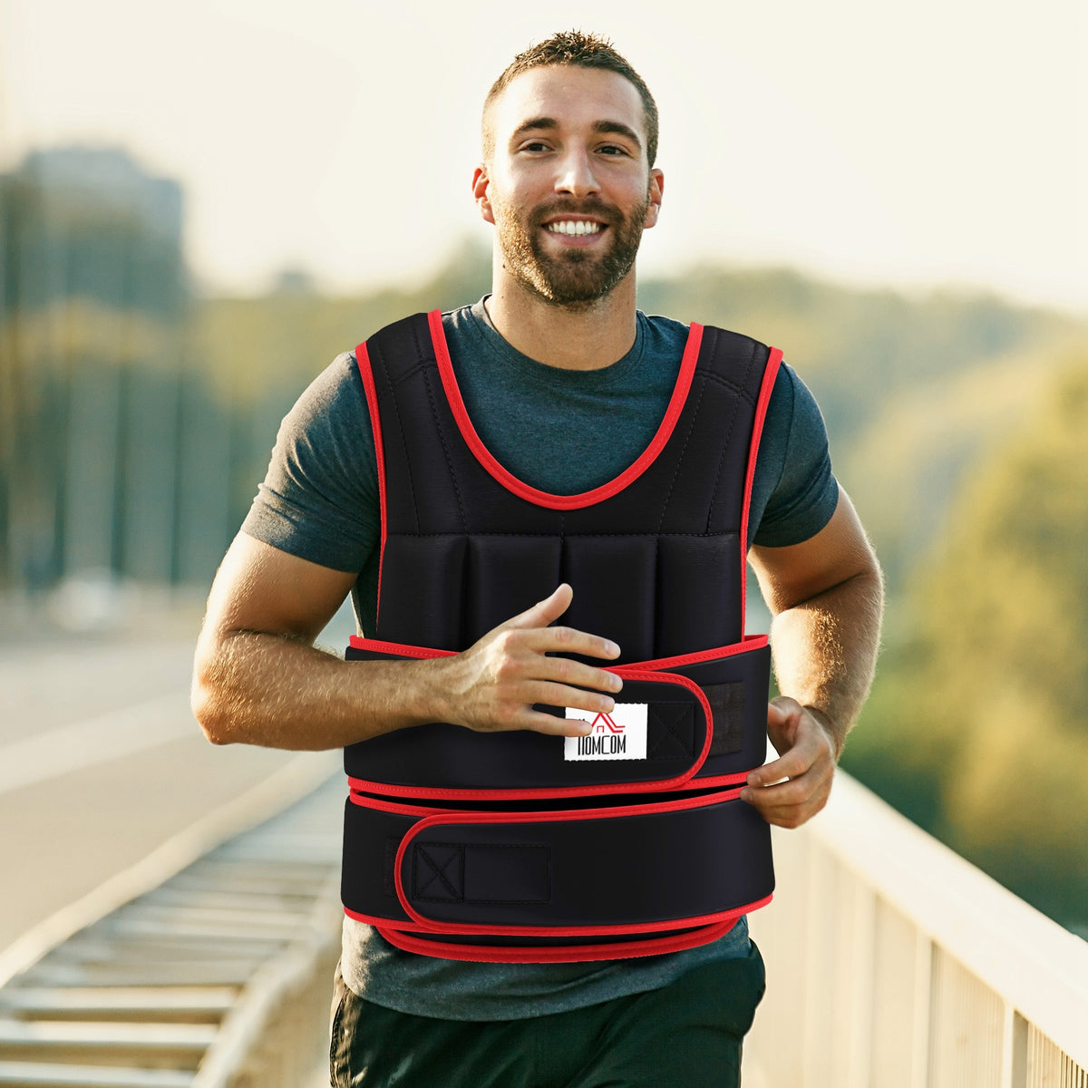 20 kg gewichtsvest trainingsvest met dubbele verstelbare banden krachttraining fitness oxford metaal-zand (2)