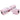Verstelbare halter, 2 x 5kg dumbbells met antislipgreep, vierkante halterset van staal roze