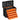 Gereedschapskist leeg, 49,7 x 25,3 x 40,7 cm gereedschapskist met 4 laden, mini-box staal oranje