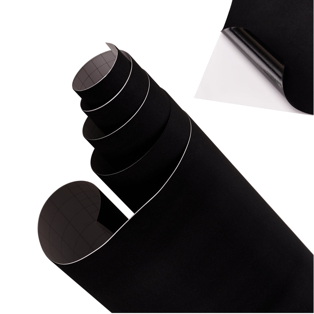 IKONKA Samtrollenfolie schwarz 1,35x15m – Produktabbildung 2