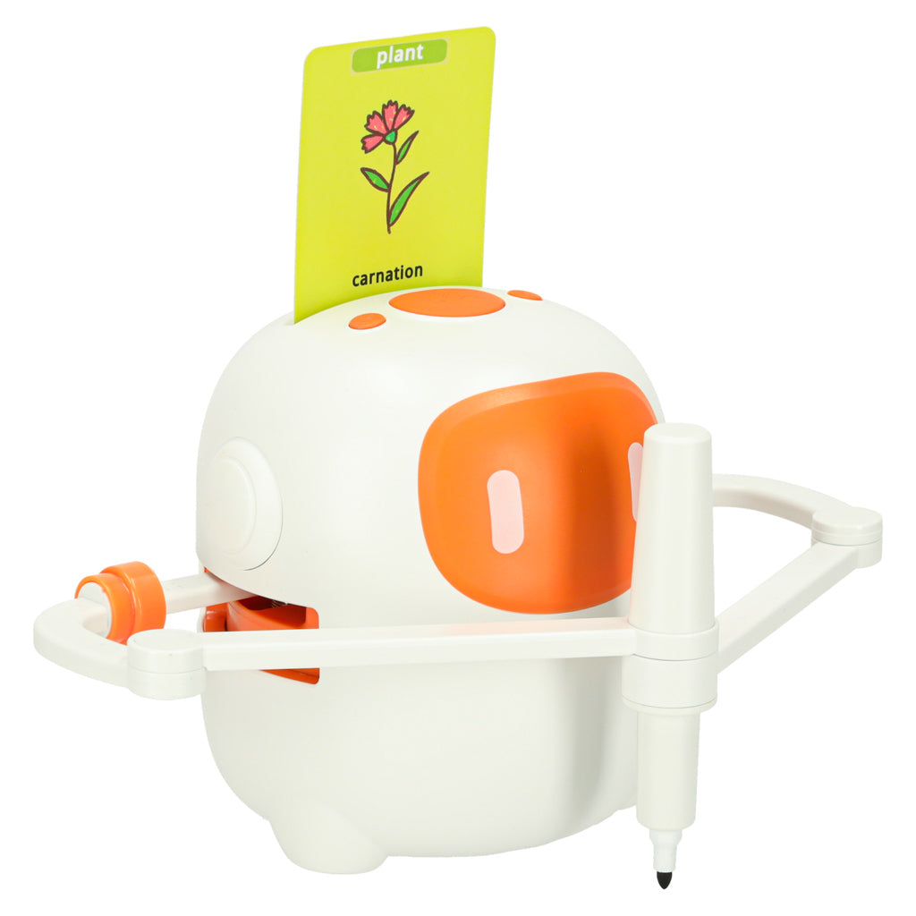 IKONKA Bildungsroboter interaktive Lernen zu zeichnen Schreiben Fiche Set Marker orange – Produktabbildung 2