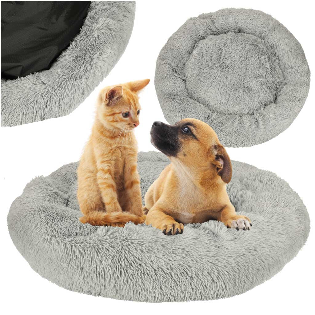 IKONKA Hundebett Katzenbett Laufstall 100cm hellgrau