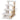 Kattentrap 4-traps huisdierentrap met krabpalen bal hondentrap dierentrap voor katten tot 5 kg pluche jute wit