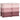 Opbergdoos voor kinderen, kinderopbergdoos, 3 lades, roze