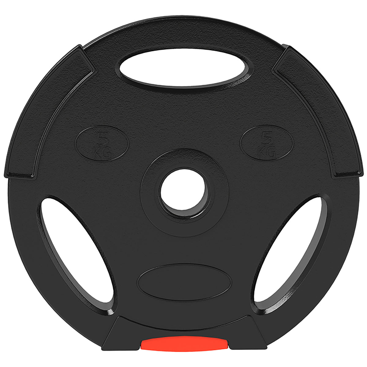 4-delige gewichtsplattenset voor training, sportschool, thuistraining, krachttraining, 2 x 5 kg en 2 x 2,5 kg