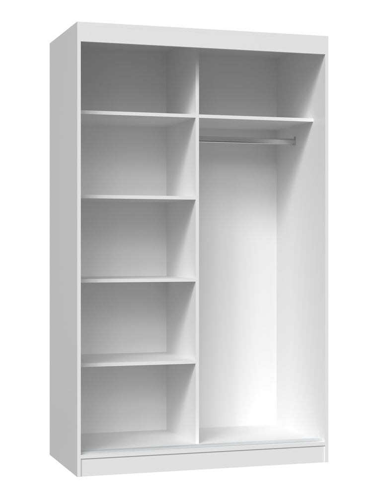 Kleiderschrank Iga 120A WEISS – Produktabbildung 2