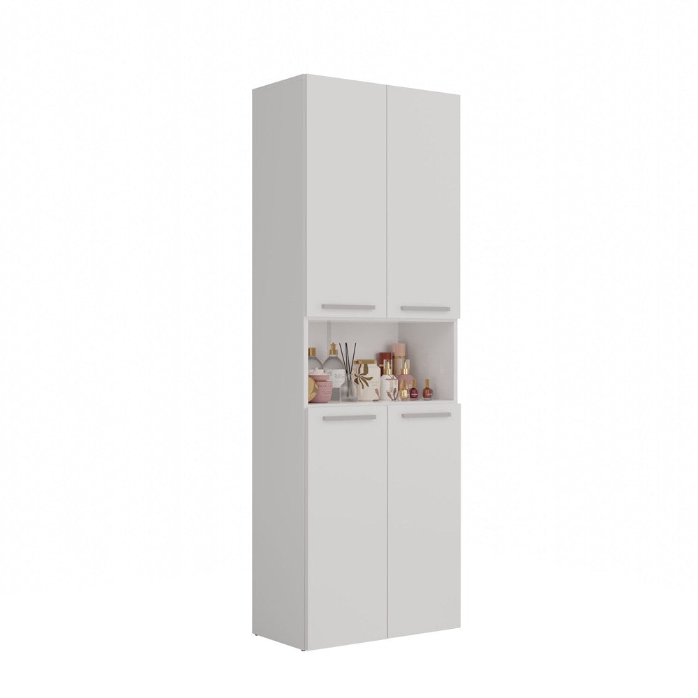 Badezimmer-Hochschrank Nel 2K/DK WEISS – Produktabbildung 2