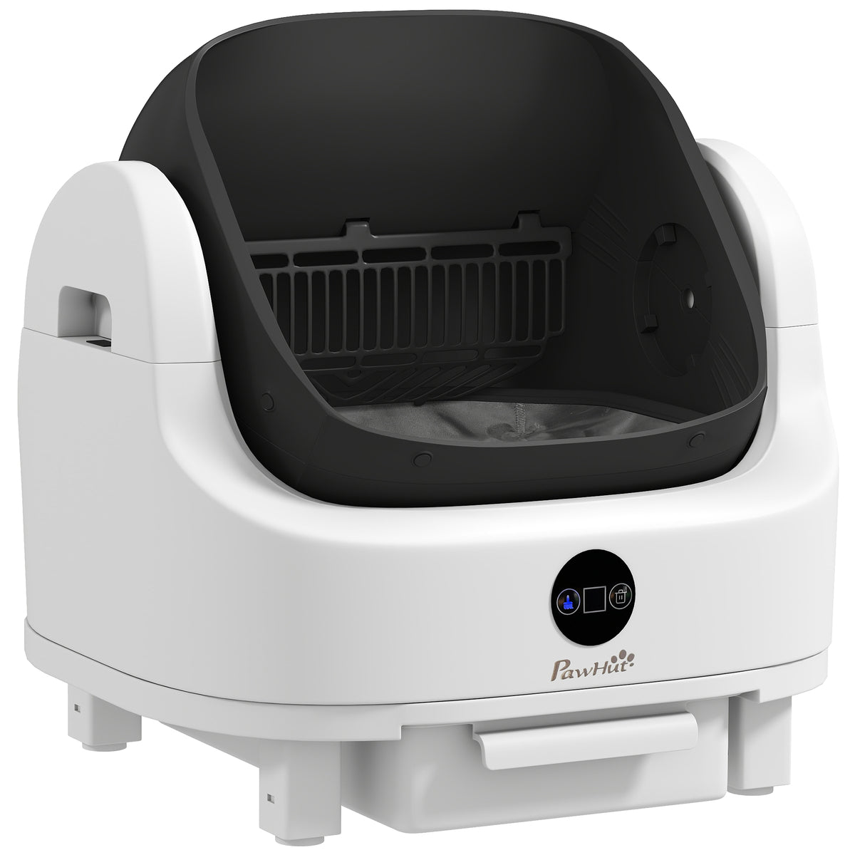 Zelfreinigende kattenbak, 42L zelfreinigend kattentoilet met aromatherapie, vuilniszakken, geurverwijdering 1-5