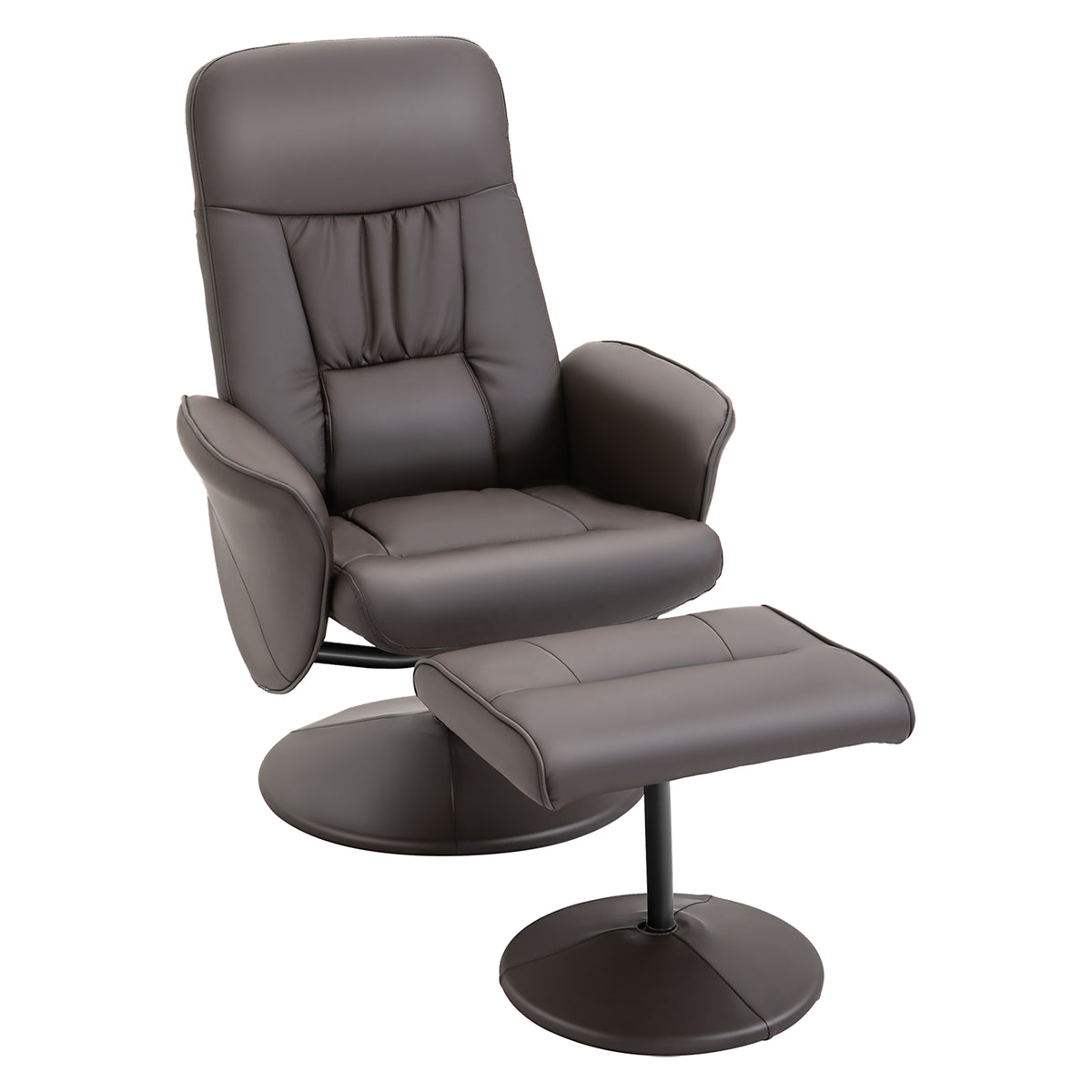 2-delige fauteuilset, fauteuil met voetenbank, relaxfauteuil met voetenbank, in hoogte verstelbaar, verstelbare