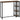 Bartafel statafel keukentoog, industrieel design, 3 legplanken, 120 x 40 x 105 cm; zwart + bruin