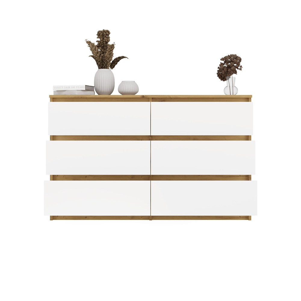 Kommode Malwa M6 120 EICHE ARTISAN WEISS – Produktabbildung 10