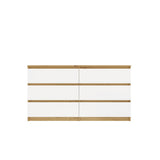 Kommode Malwa M6 140 EICHE ARTISAN WEISS – Produktabbildung 6