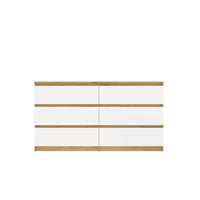 Kommode Malwa M6 140 EICHE ARTISAN WEISS – Produktabbildung 6