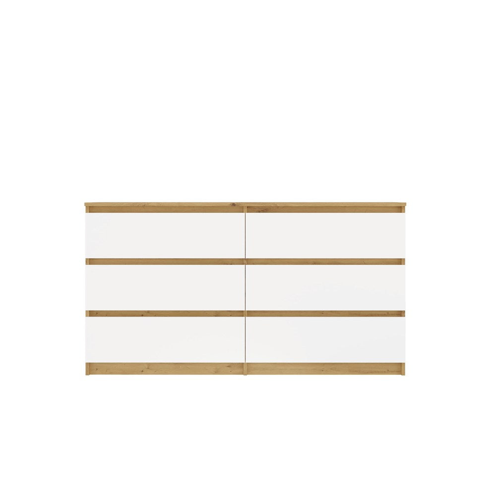 Kommode Malwa M6 140 EICHE ARTISAN WEISS – Produktabbildung 6