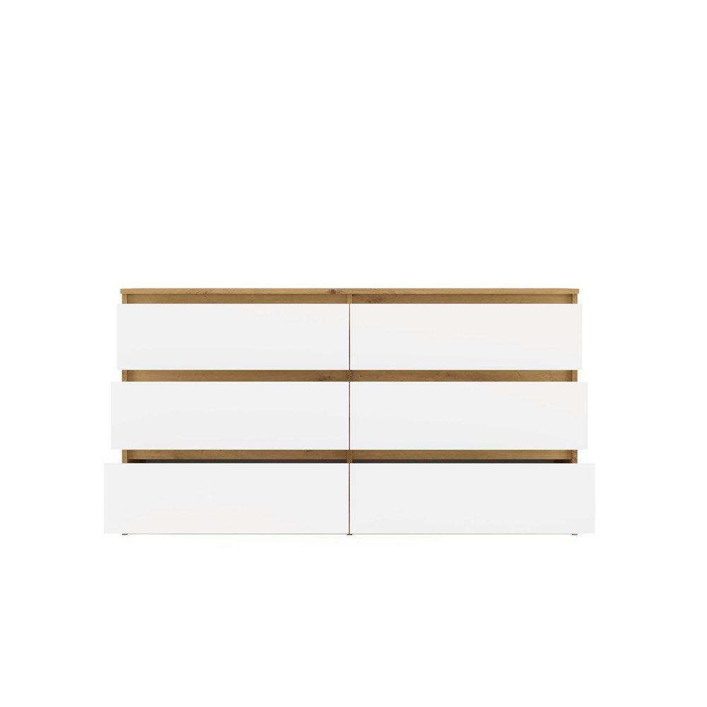 Kommode Malwa M6 140 EICHE ARTISAN WEISS – Produktabbildung 7